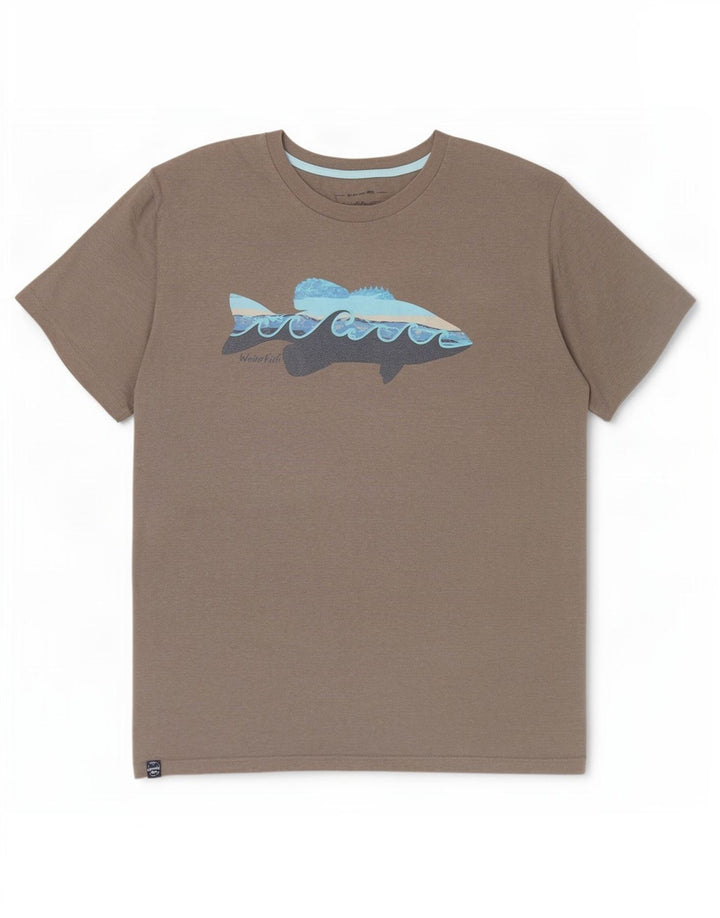 Weird Fish Herren Grafik T-Shirt Top 3XL Grau Baumwolle