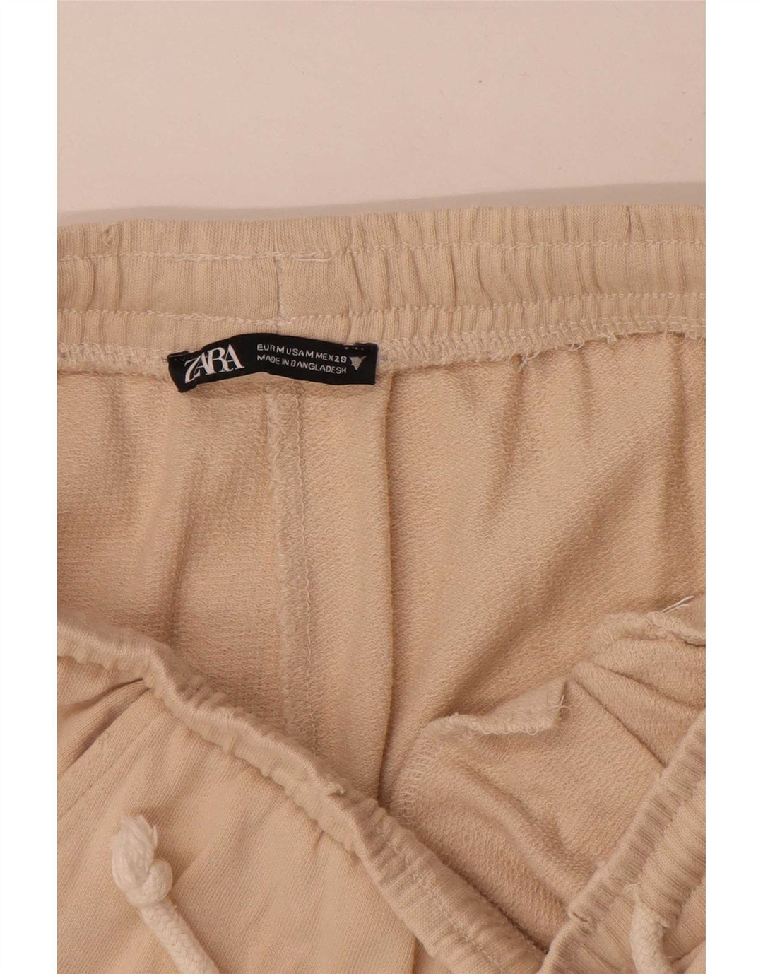 Zara Herren Crop Trainingsanzug Hose Jogger Mittelbeige