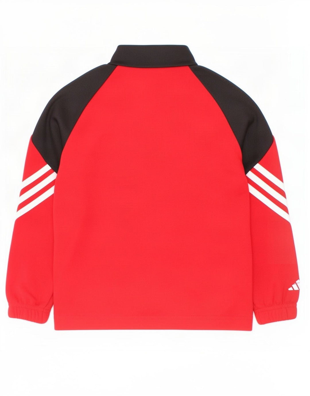 Adidas Jungen-Pullover-Trainingsoberteil mit Reißverschluss, 5–6 Jahre, XS, Rot, Farbblock