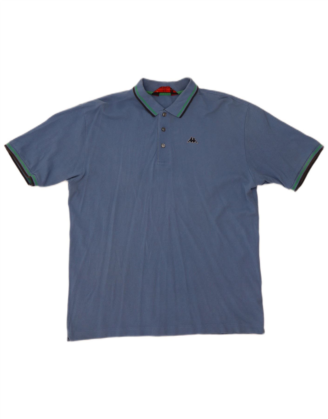 Kappa Herren Poloshirt XL Blau Baumwolle