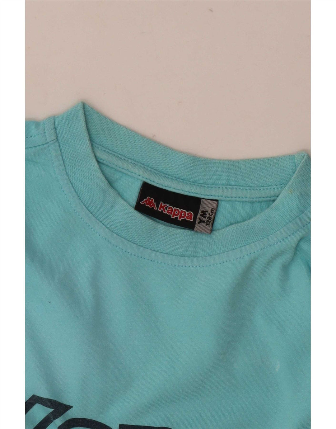 Kappa Jungen T-Shirt mit Grafik, 8–9 Jahre, Mittelblau