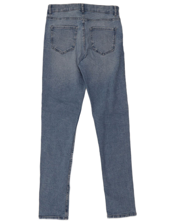Marks & Spencer Damen The Lily Slim Jeans UK 10 Small W26 L30 Blaue Baumwolle