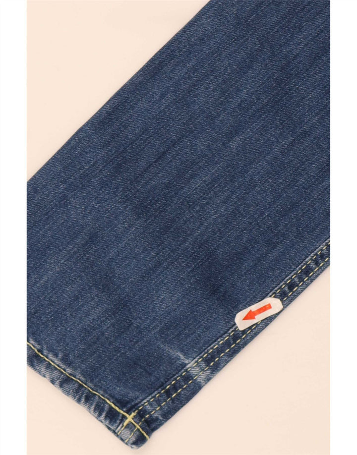 Dondup Damen Slim Jeans W33 L32 Blaue Baumwolle