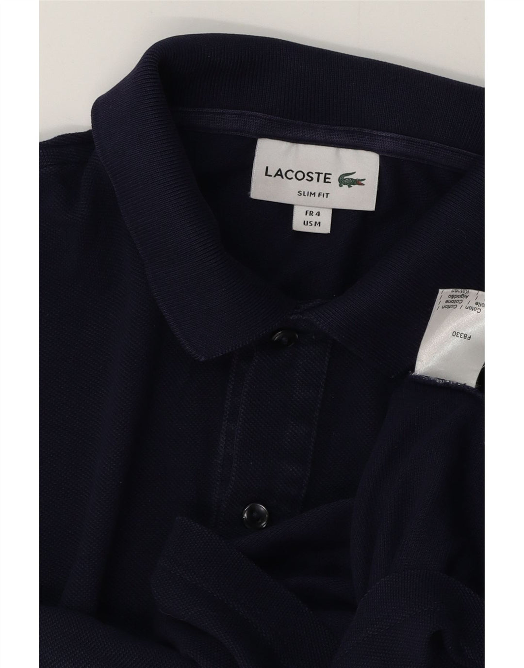 LACOSTE Slim-Fit-Poloshirt für Herren, Größe 4, mittelgroß, marineblau, Baumwolle