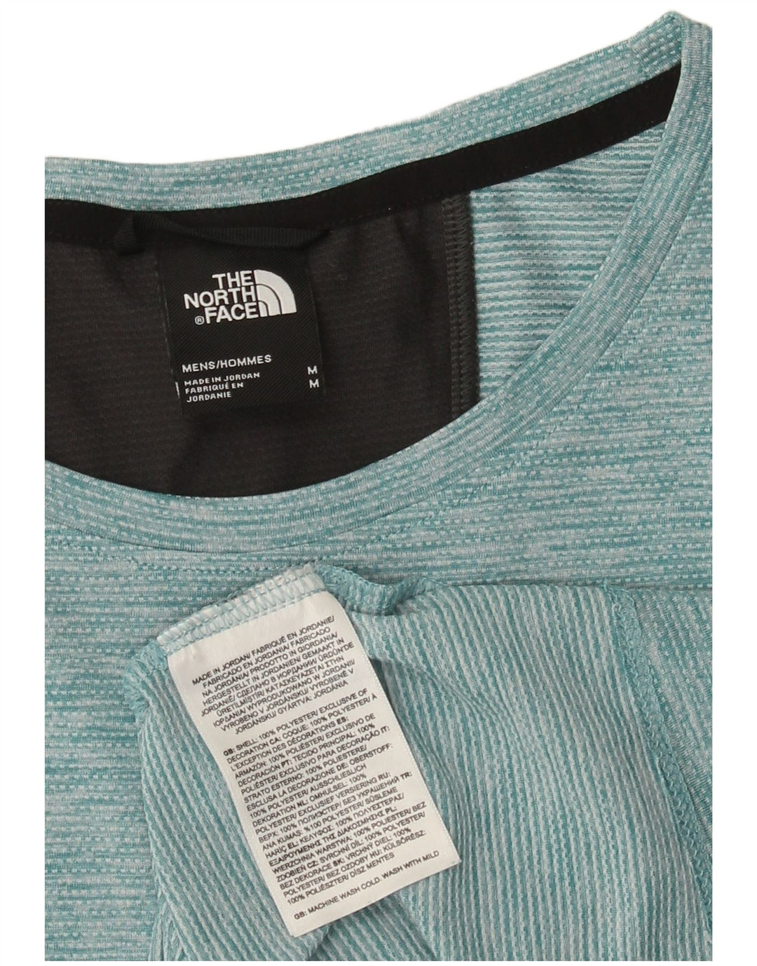 The North Face Herren-Weste, mitteltürkisfarbenes Farbblock-Polyester
