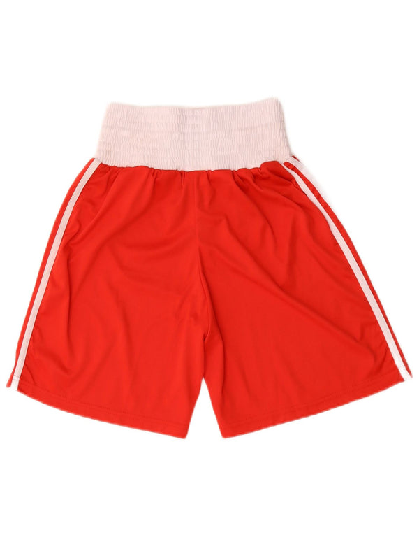 Adidas Damen Sportshorts UK 0 2XS Rot Colourblock Polyester