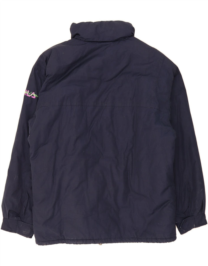 FILA Mens Hooded Windbreaker Jacket UK 42 XL Navy Blue Vintage Fila and Second-Hand Fila from Messina Hembry 