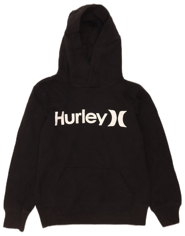 Hurley Kapuzenpullover mit Grafik für Jungen, 7–8 Jahre, Größe S, schwarze Baumwolle