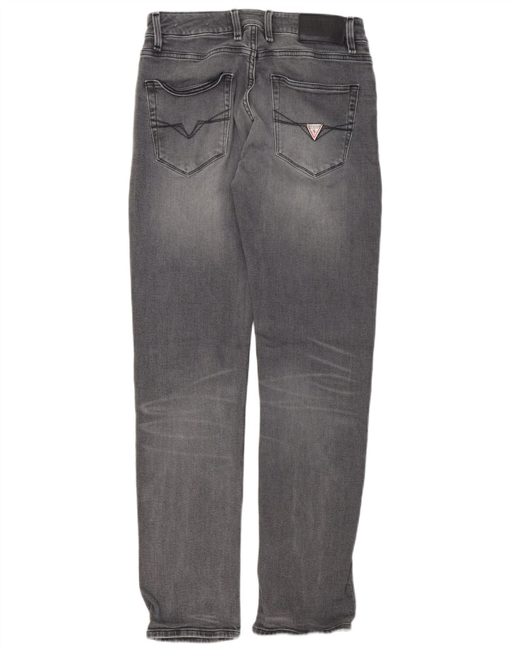 Guess Herren Slim Jeans W30 L31 Graue Baumwolle