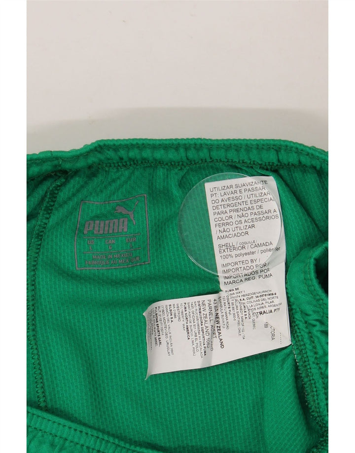 PUMA Herren-Sportshorts, groß, grün, geometrisch, Polyester