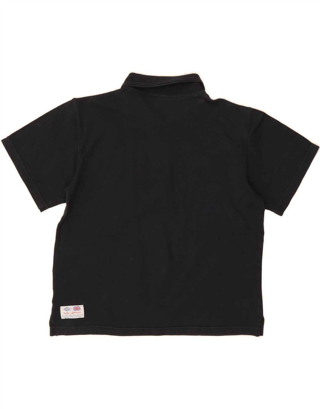 UMBRO Boys Polo Shirt 13-14 Years Medium Navy Blue Cotton Vintage Umbro and Second-Hand Umbro from Messina Hembry 