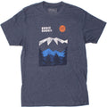 EDDIE BAUER Mens Graphic T-Shirt Top Small Navy Blue Cotton Vintage Eddie Bauer and Second-Hand Eddie Bauer from Messina Hembry 