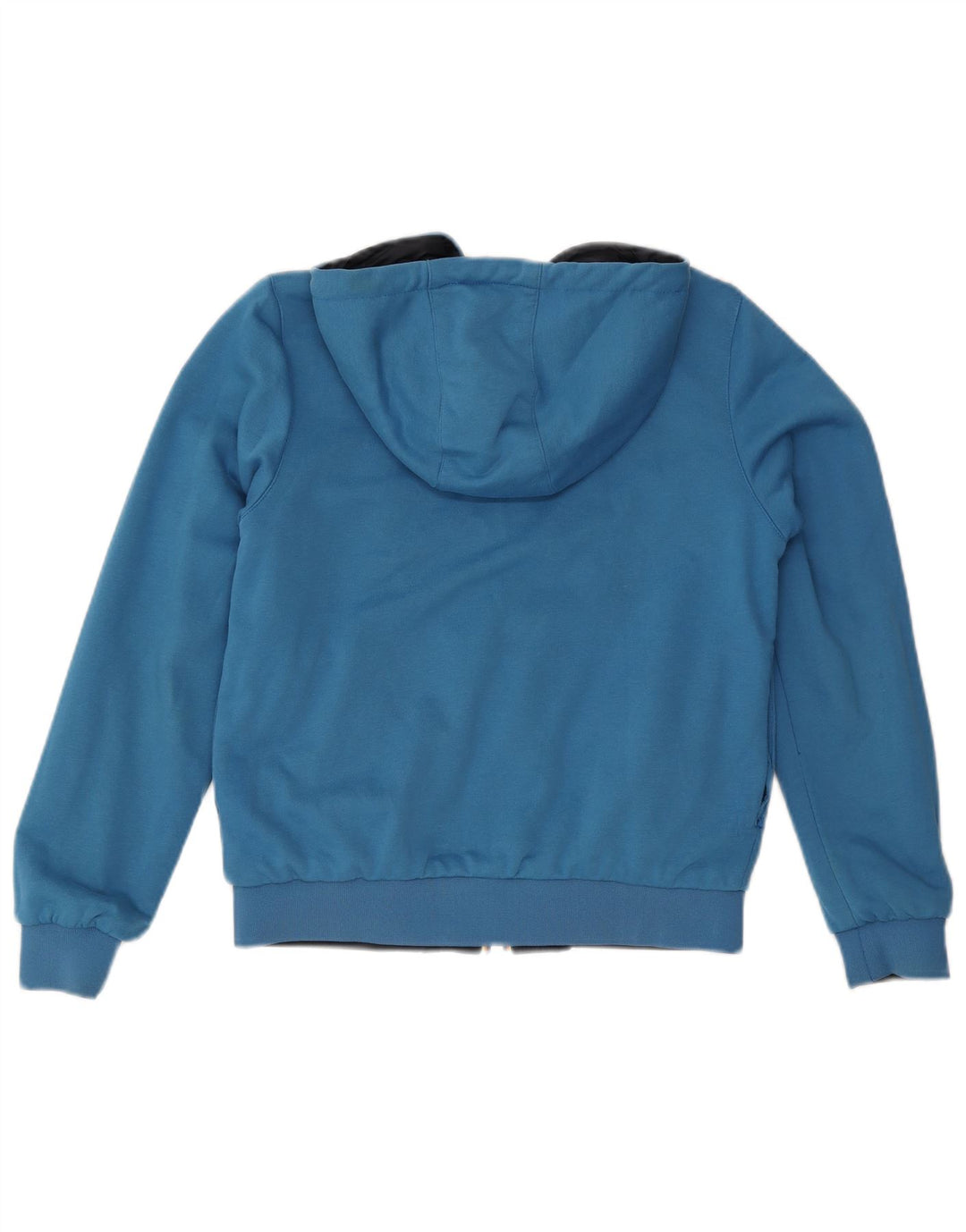 K-Way Damen Kapuzen-Wendejacke UK 10 Small Marineblau Baumwolle
