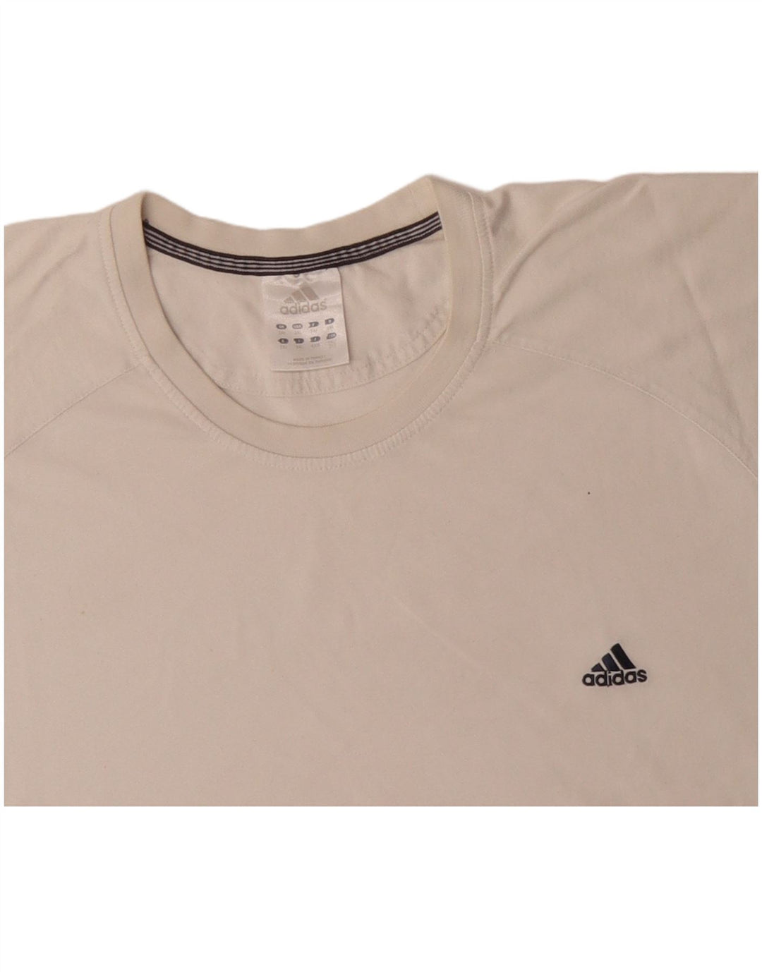 ADIDAS Herren T-Shirt Top 2XL Off White Baumwolle