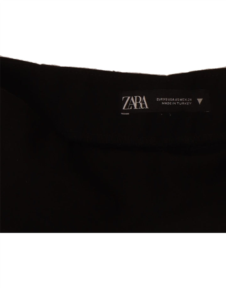 ZARA Womens Skort UK 6 XS Black Vintage Zara and Second-Hand Zara from Messina Hembry 