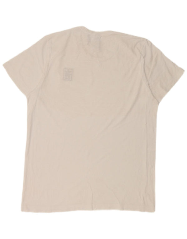Adidas Herren T-Shirt Top Large Weiß Baumwolle