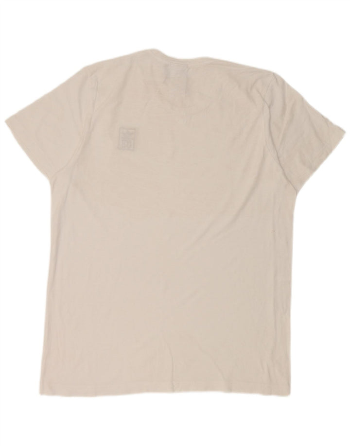 Adidas Herren T-Shirt Top Large Weiß Baumwolle