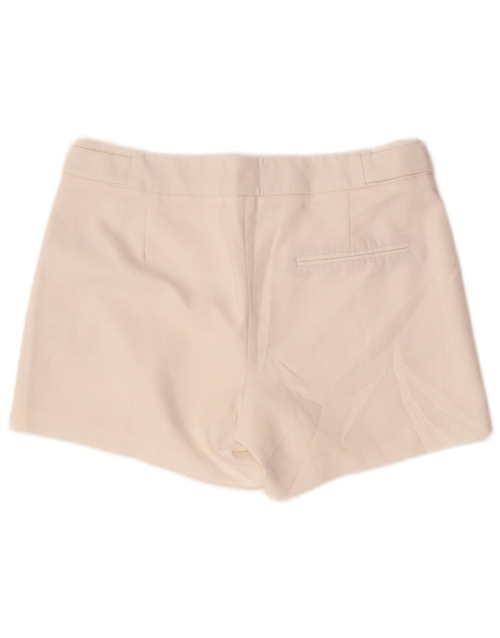 Zara Damen Chinoshorts XS W24 Weiße Baumwolle