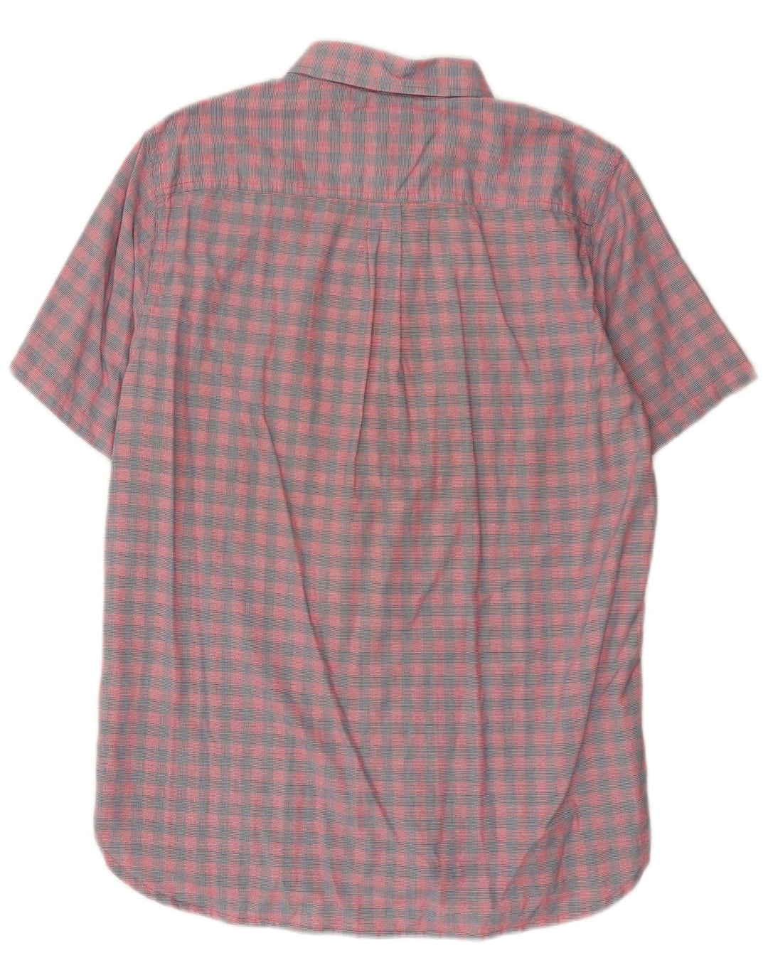 Superdry Herren Kurzarm-Hemd mit normaler Passform, groß, rosa kariert, Baumwolle