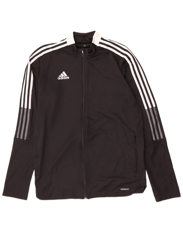 Adidas Herren Aeroready Trainingsanzug Top Jacke Large Schwarz Polyester