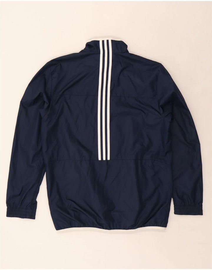 ADIDAS Herren Regenjacke UK 40/42 Medium Marineblau Polyester