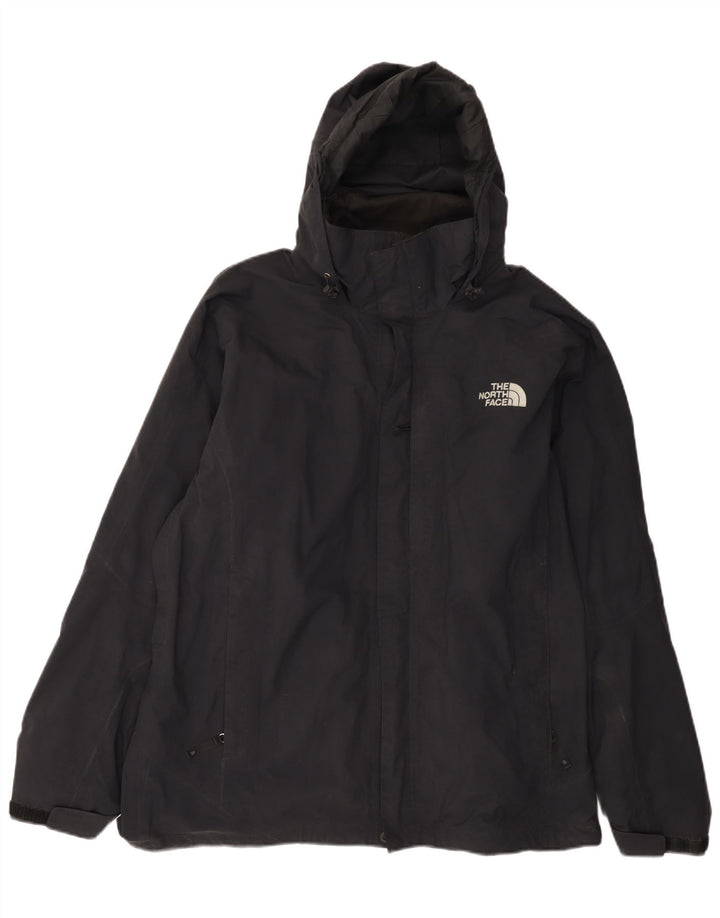 The North Face Herren-Regenjacke mit Kapuze, UK 40, großes schwarzes Nylon