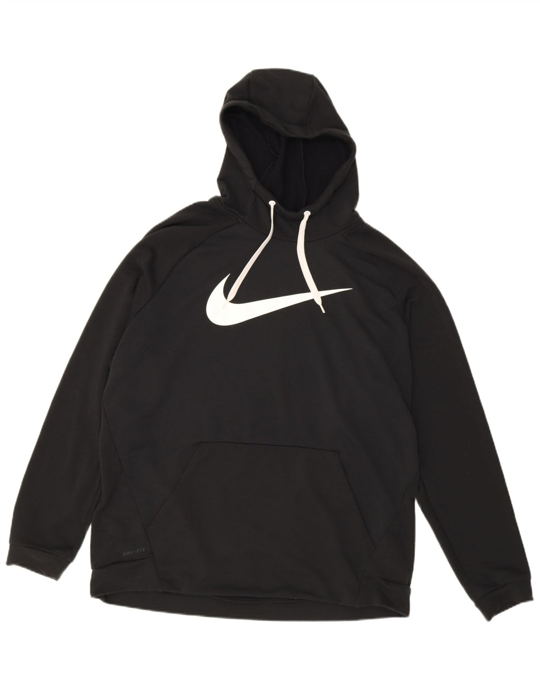 Nike Herren Dri Fit Graphic Hoodie Pullover 2XL Schwarz Polyester