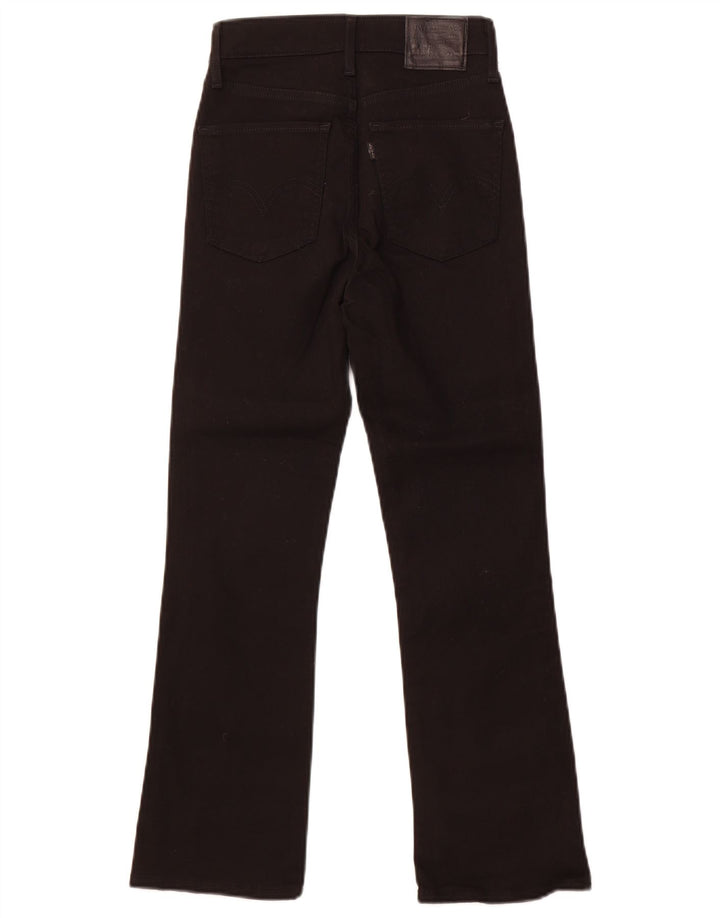 Levi's Damen Bootcut Jeans W24 L26 Schwarze Baumwolle