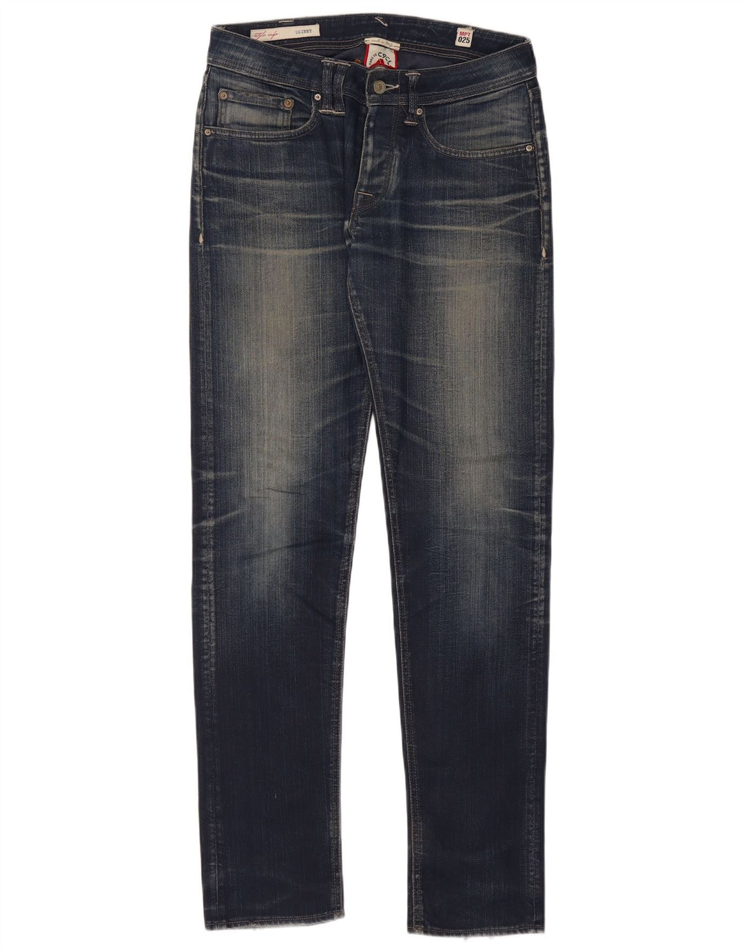 Cycle Damen Skinny Jeans W32 L34 Marineblaue Baumwolle