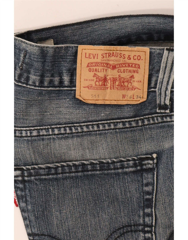 Levi's Herren 511 Slim Jeans W36 L34 Blau