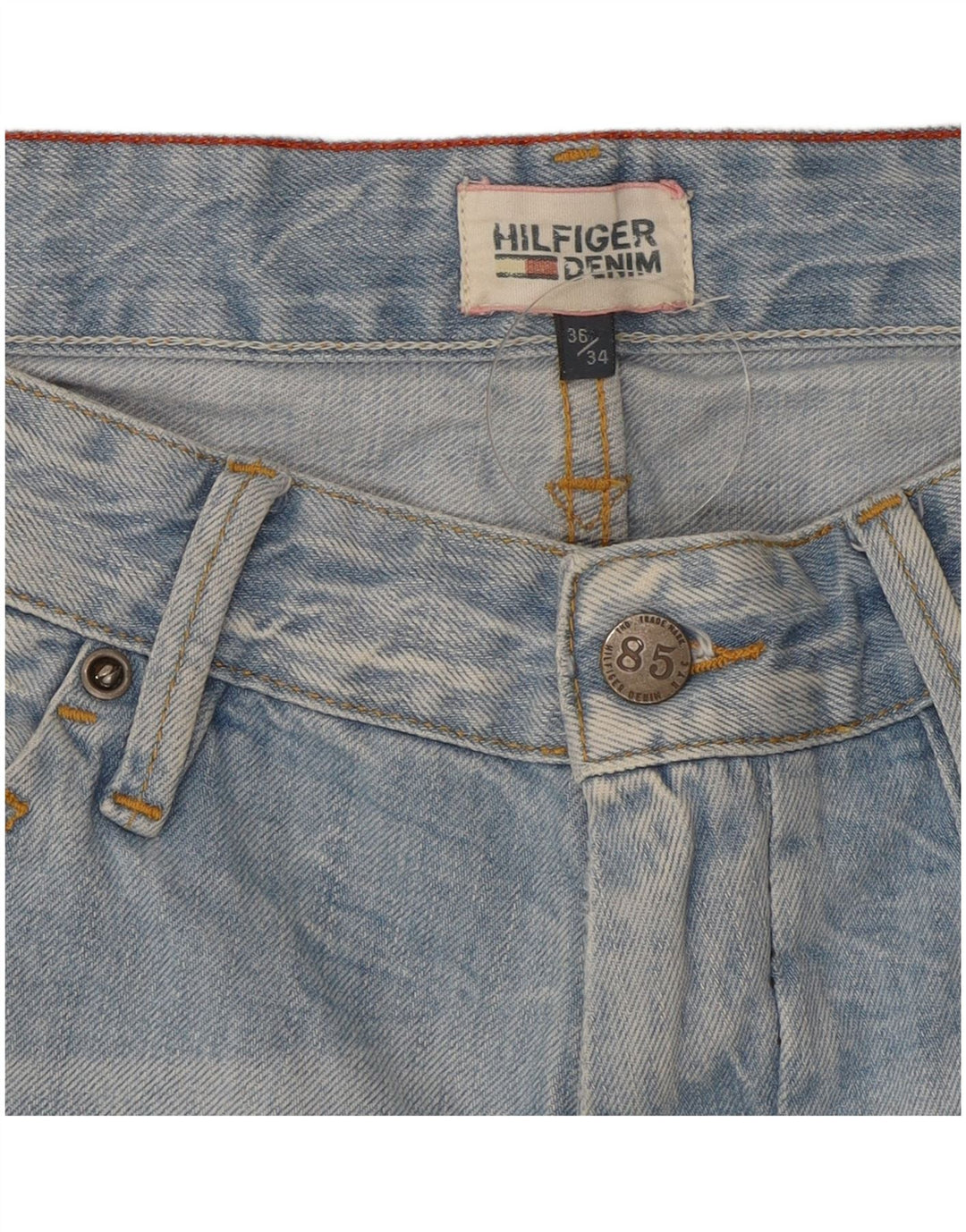 Tommy Hilfiger Herren Denim Shorts W36 Large Blau