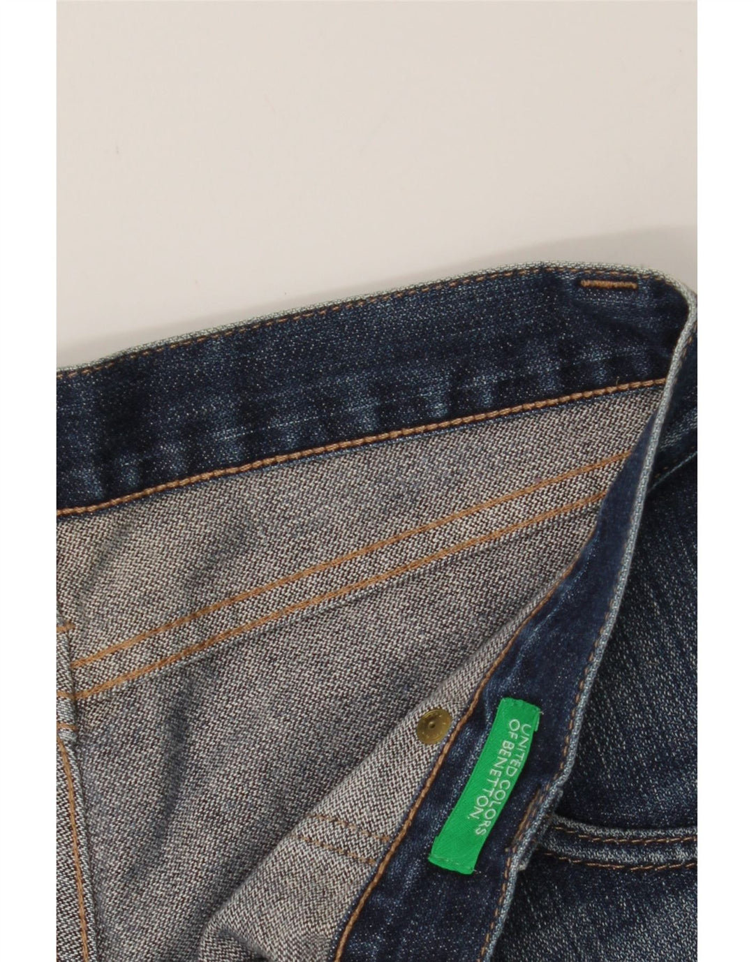 BENETTON Womens Slim Jeans IT 40 Small W28 L31 Blue Cotton Vintage Benetton and Second-Hand Benetton from Messina Hembry 