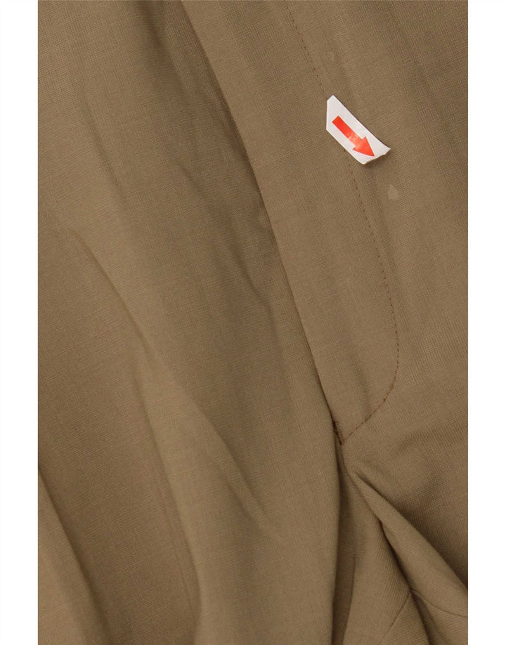 Marks & Spencer Herren-Anzughose mit Pegged-Anzug, W44, L29, beige, Polyester