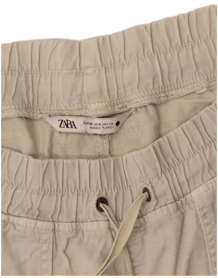Zara Damen Trainingshose Jogger UK 14 Medium Beige