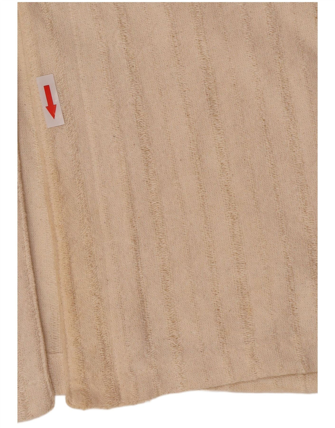 Mills Damenweste UK 16 Large aus cremefarbener, gestreifter Baumwolle