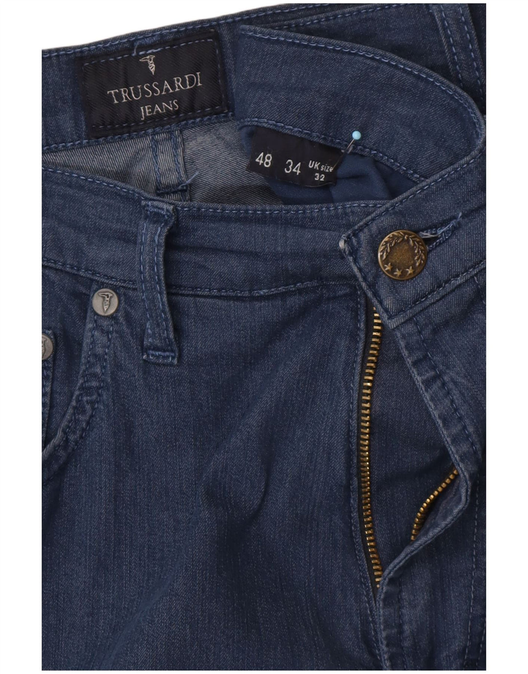 TRUSSARDI Herren Straight Jeans W32 L32 Blau