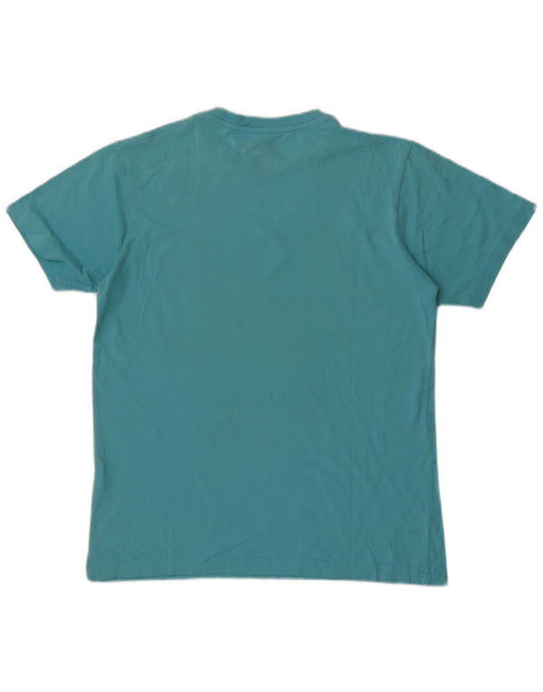 Quiksilver Womens Graphic T-Shirt Top UK 16 Large Blaue Baumwolle