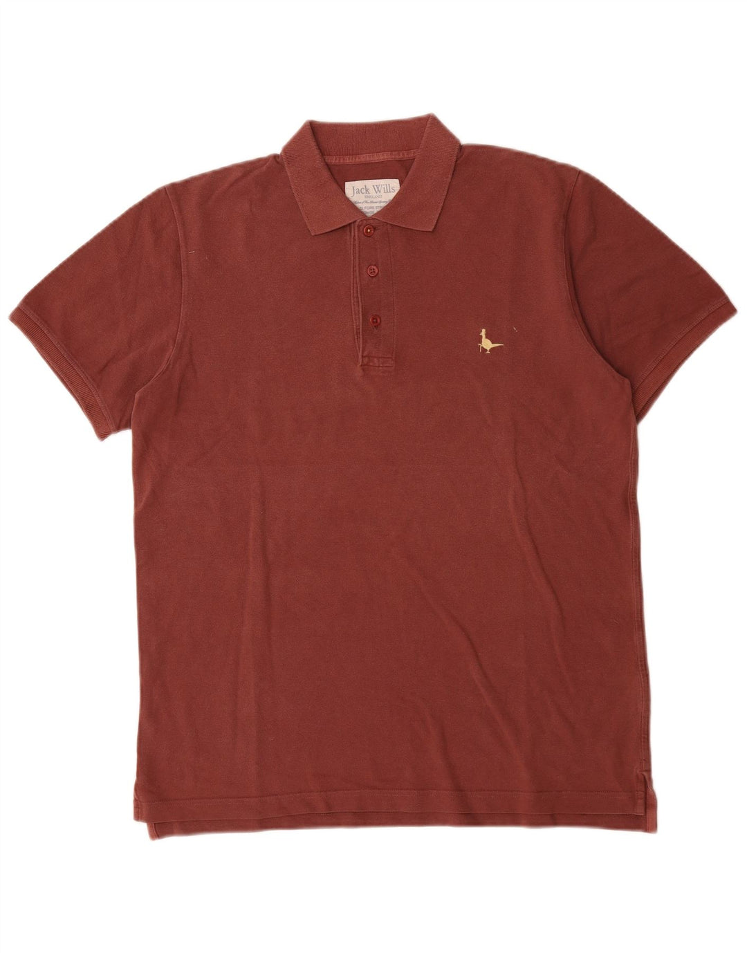 Jack Wills Herren-Poloshirt aus mittelbrauner Baumwolle