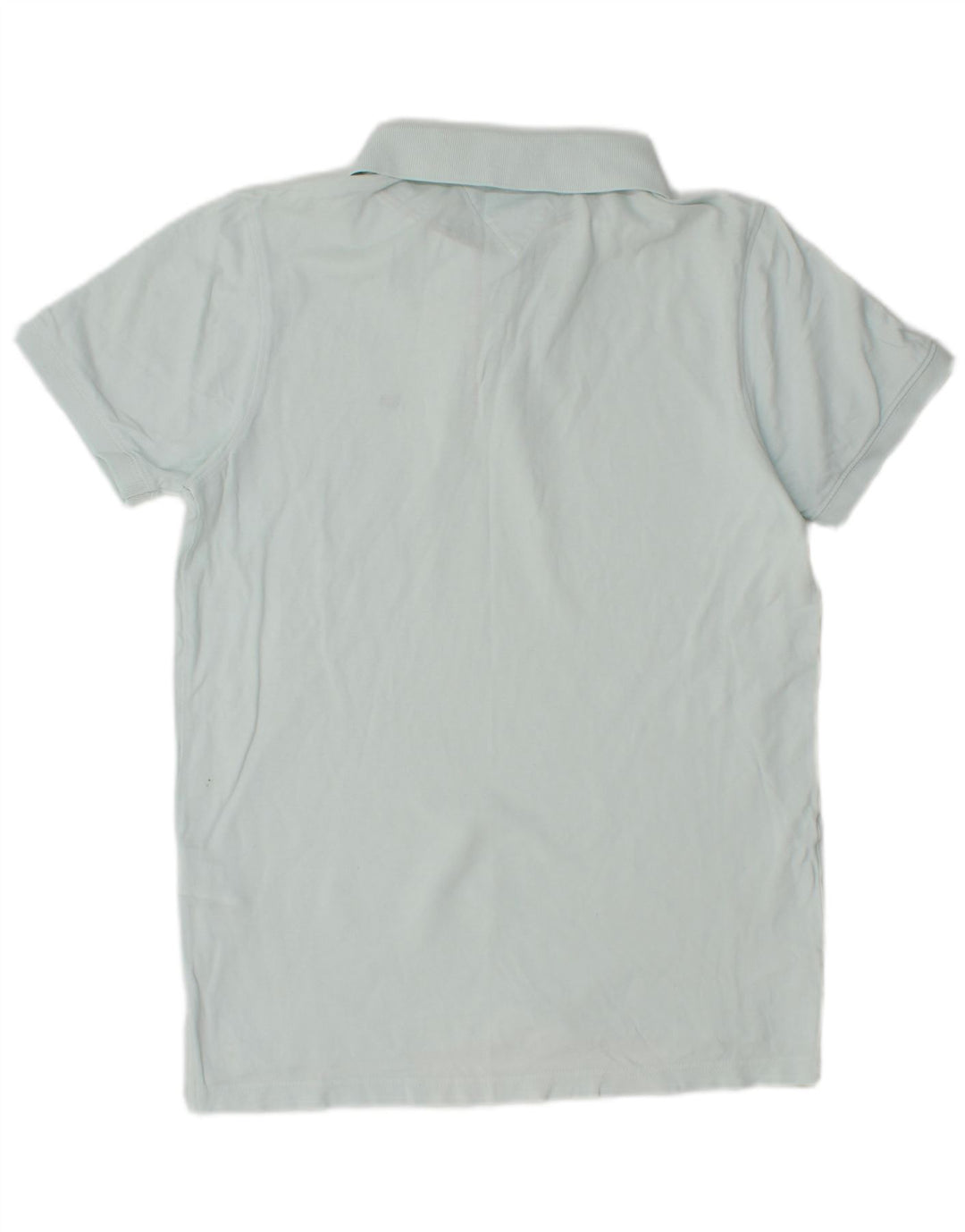 TOMMY HILFIGER Herren Poloshirt mittelblaue Baumwolle