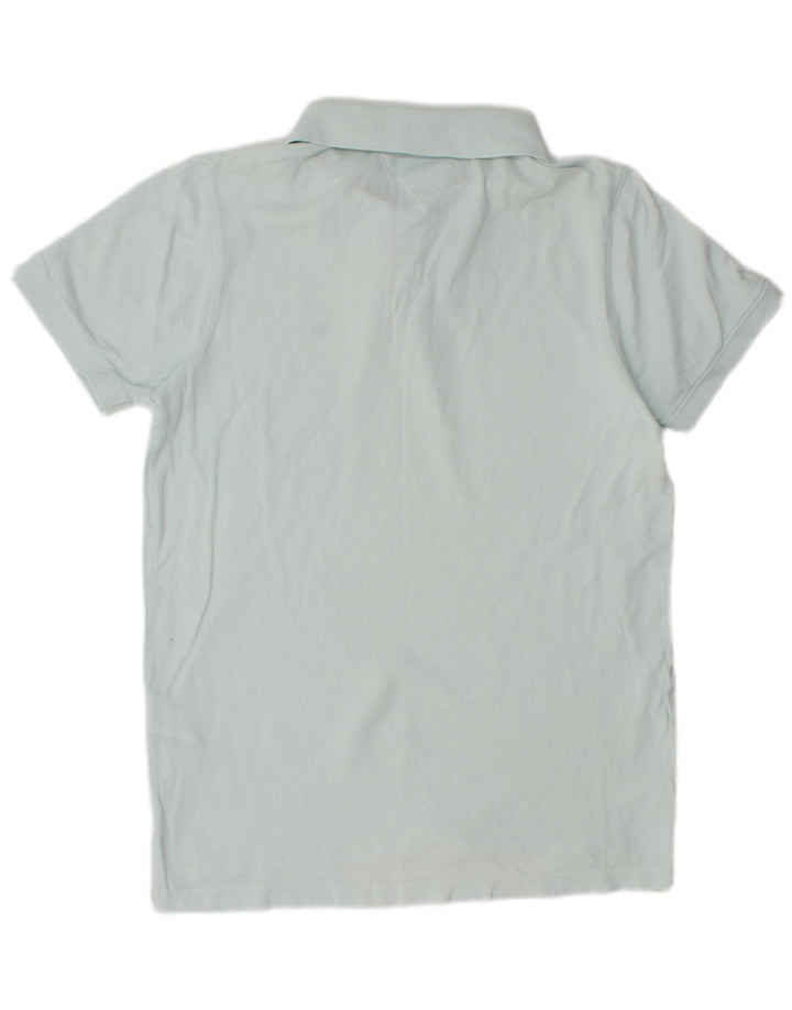 TOMMY HILFIGER Herren Poloshirt mittelblaue Baumwolle