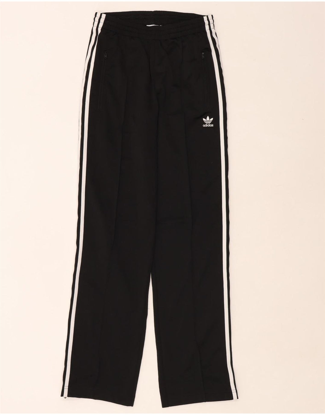 Adidas Damen Trainingshose UK 8 Small Schwarz Polyester
