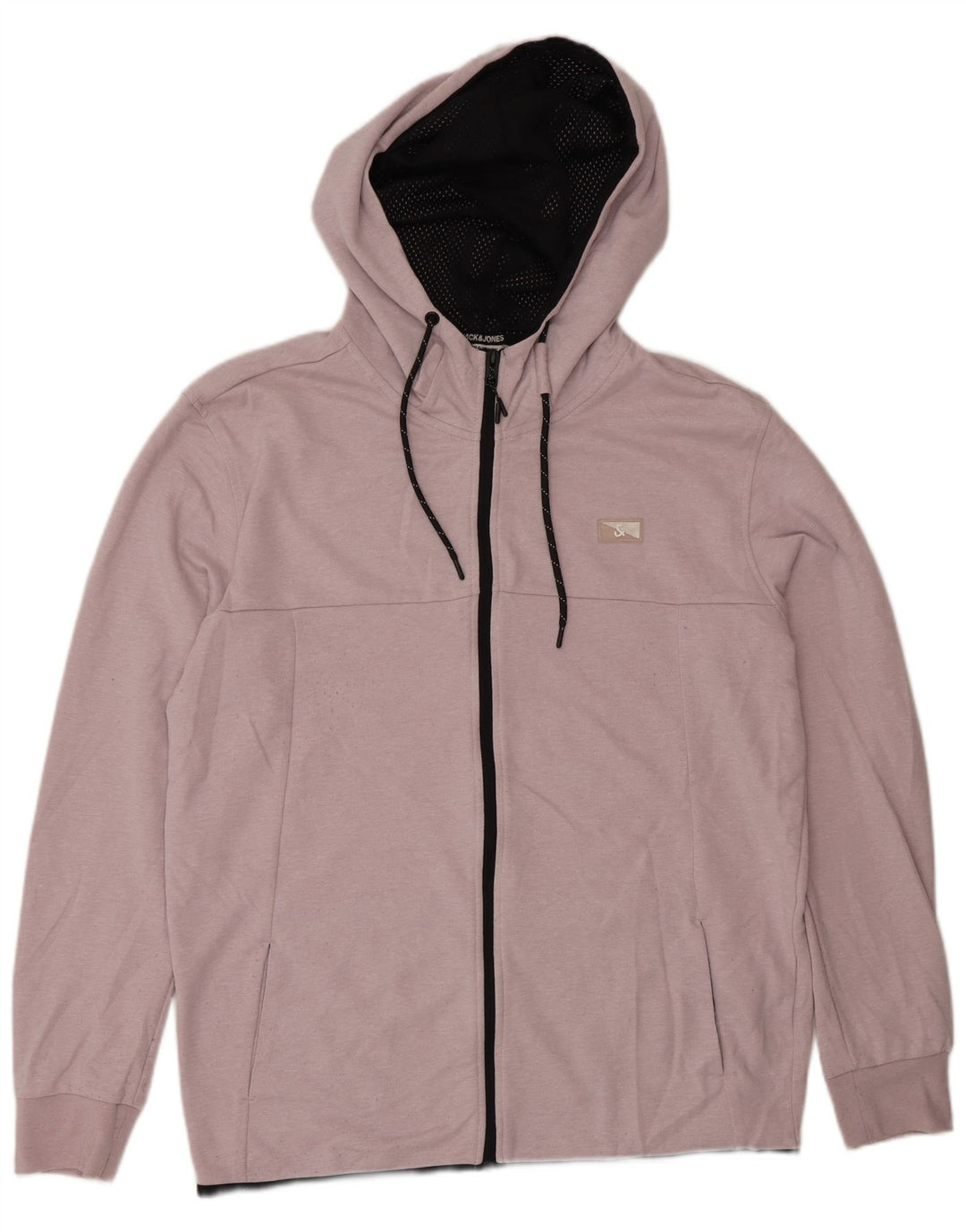 Jack & Jones Herren-Kapuzenpullover mit Reißverschluss, groß, rosa, Polyester