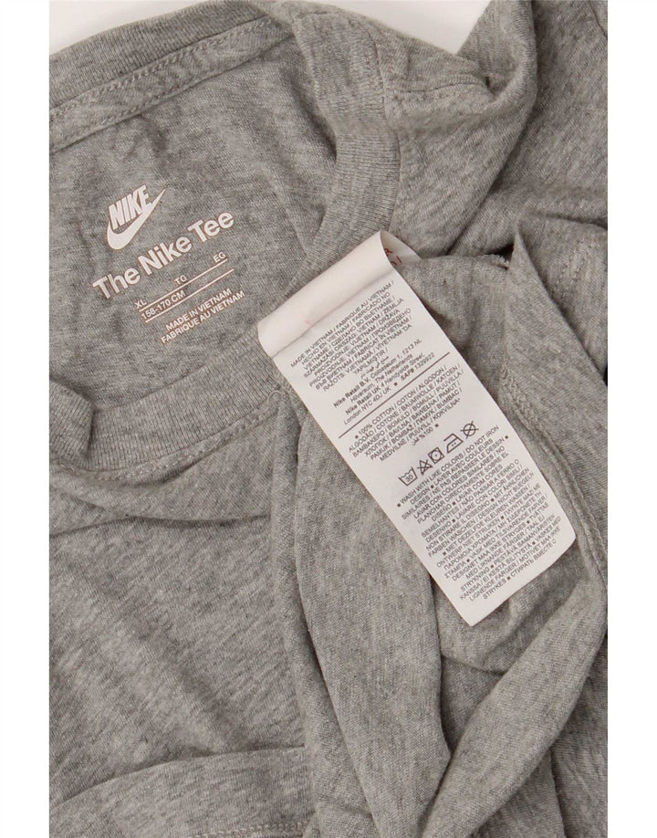 Nike T-Shirt für Jungen, 13–14 Jahre, XL, graue Baumwolle