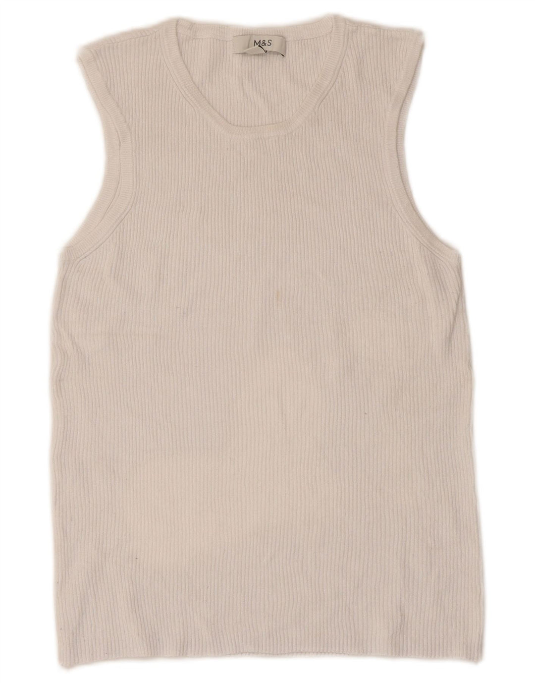 Marks & Spencer Damen Weste Top UK 14 Medium Weiß