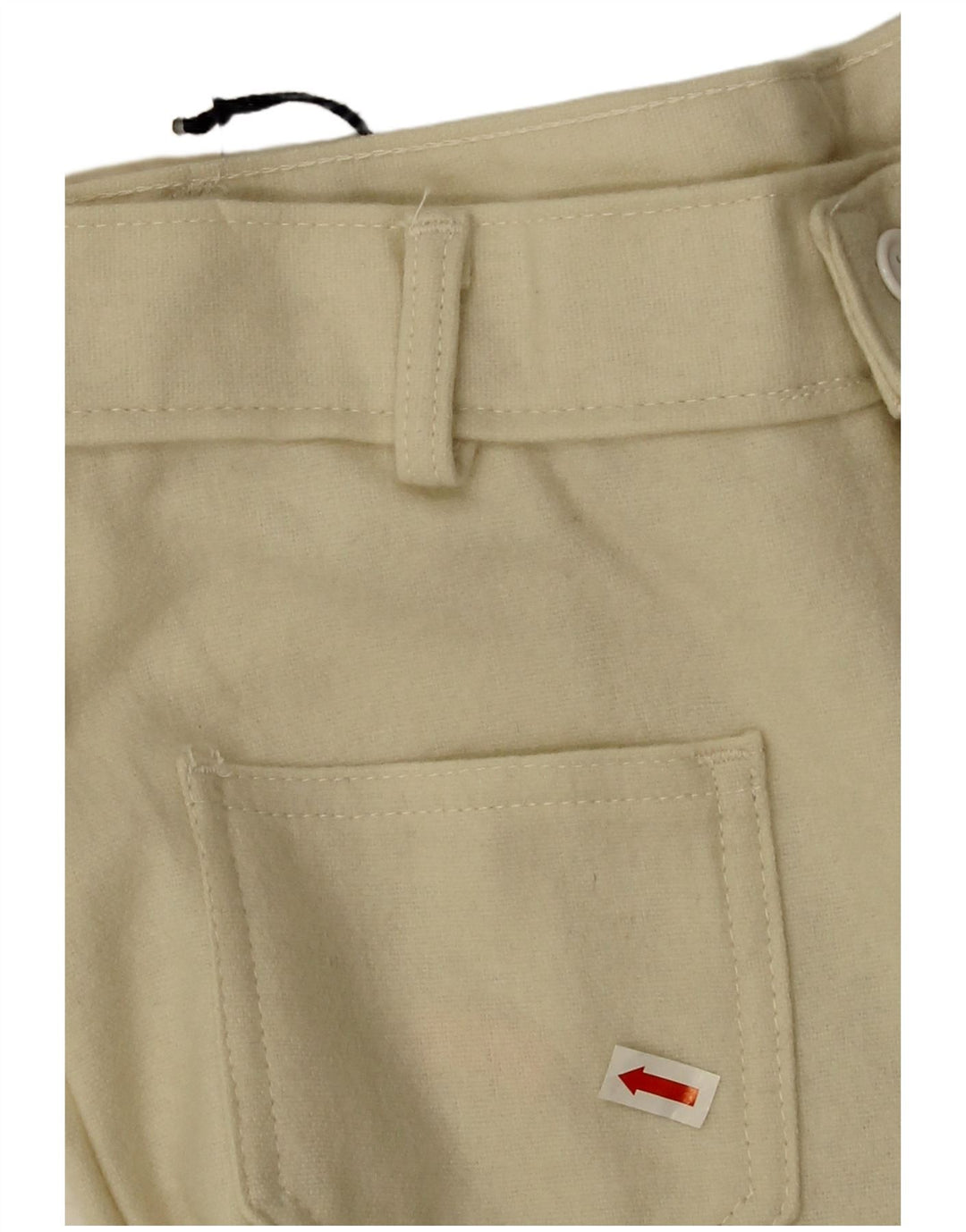 Vintage Damen Bootcut Freizeithose IT 40 Small W26 L32 Beige