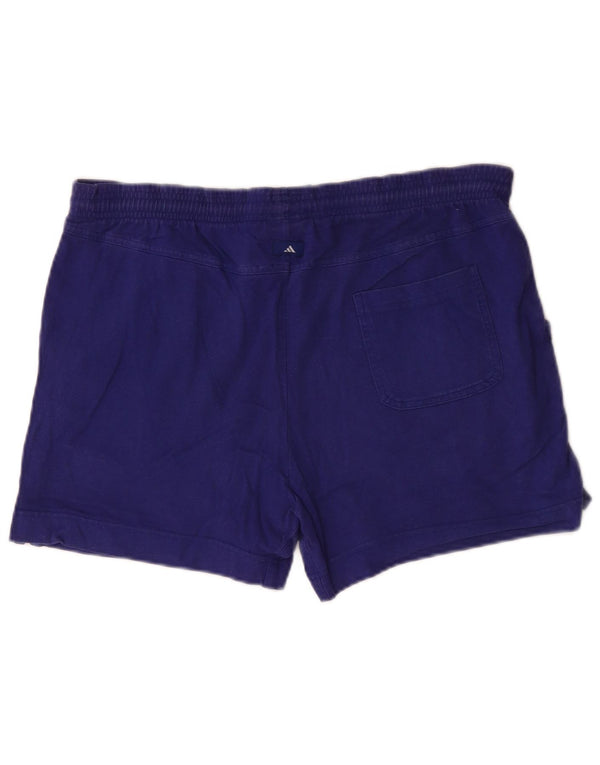 Adidas Damen Sportshorts UK 14 Large Lila Baumwolle