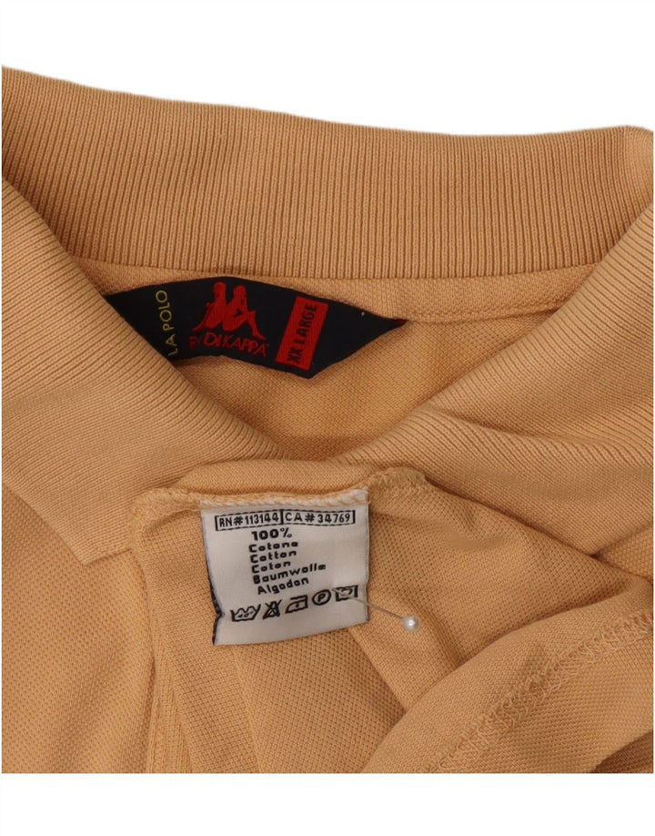 Kappa Herren Poloshirt 2XL Beige Baumwolle