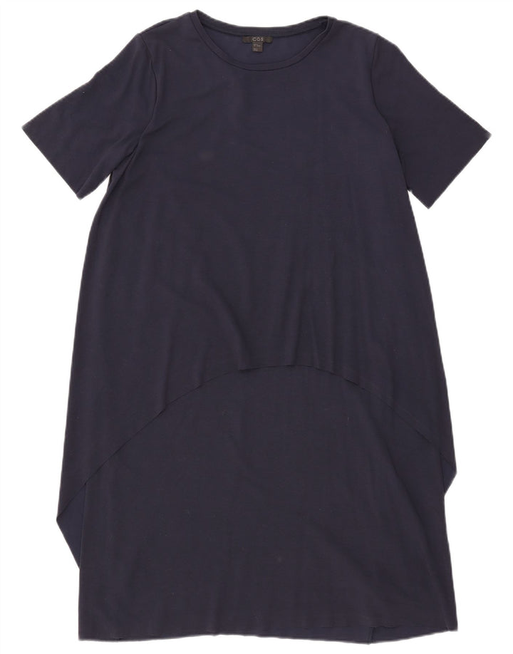 Cos Damen Zeltkleid UK 14 Medium Marineblau Viskose