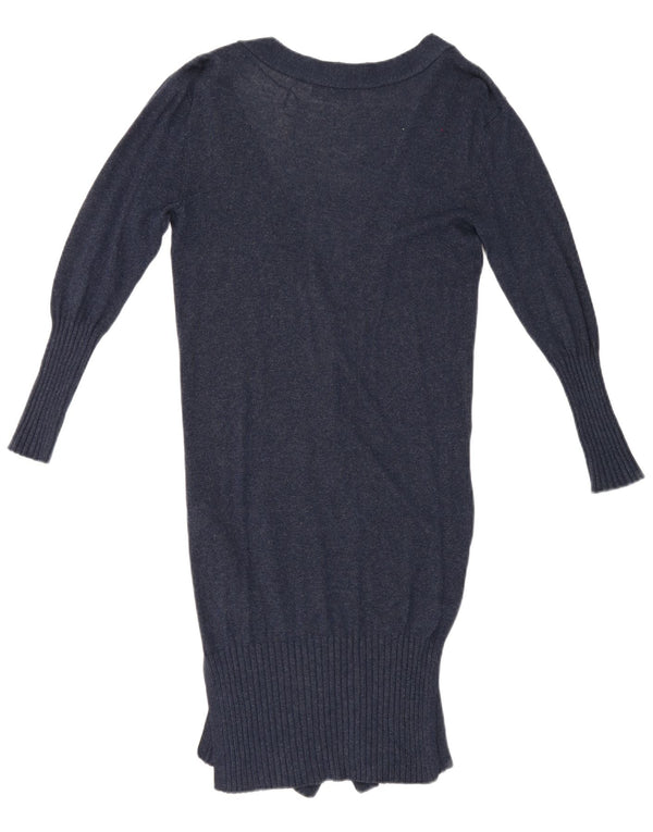 Marks & Spencer Damen Longline-Cardigan-Pullover UK 10 Small Marineblau