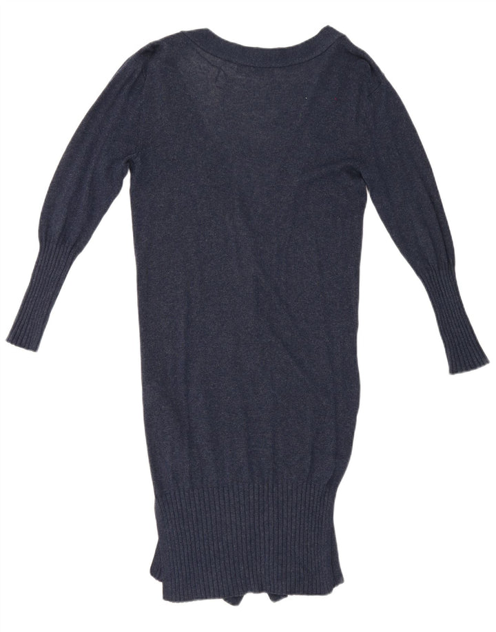 Marks & Spencer Damen Longline-Cardigan-Pullover UK 10 Small Marineblau